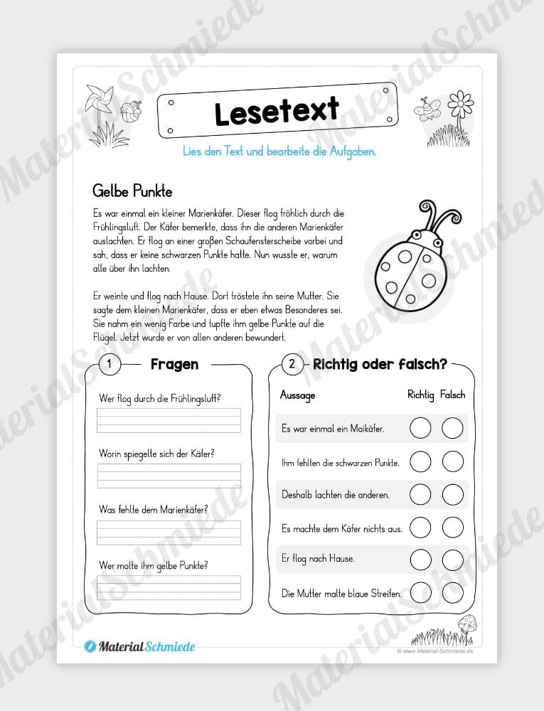 Lesetexte für die Grundschule – Vorschau 09