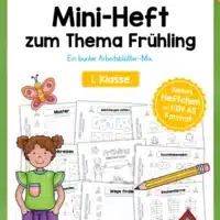 Mini-Heft: Frühling - 1. Klasse (25 Arbeitsblätter)