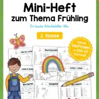 Mini-Heft: Frühling - 2. Klasse (25 Arbeitsblätter)