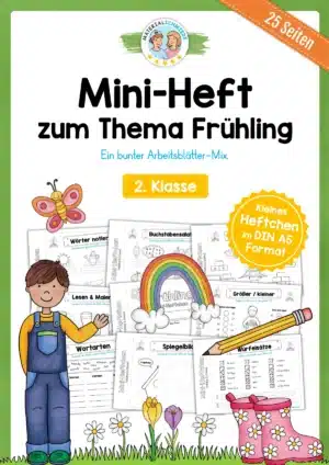 Mini-Heft: Frühling - 2. Klasse (25 Arbeitsblätter)