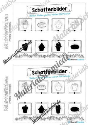 Mini-Heft: Frühling für die Vorschule (Vorschau 03)