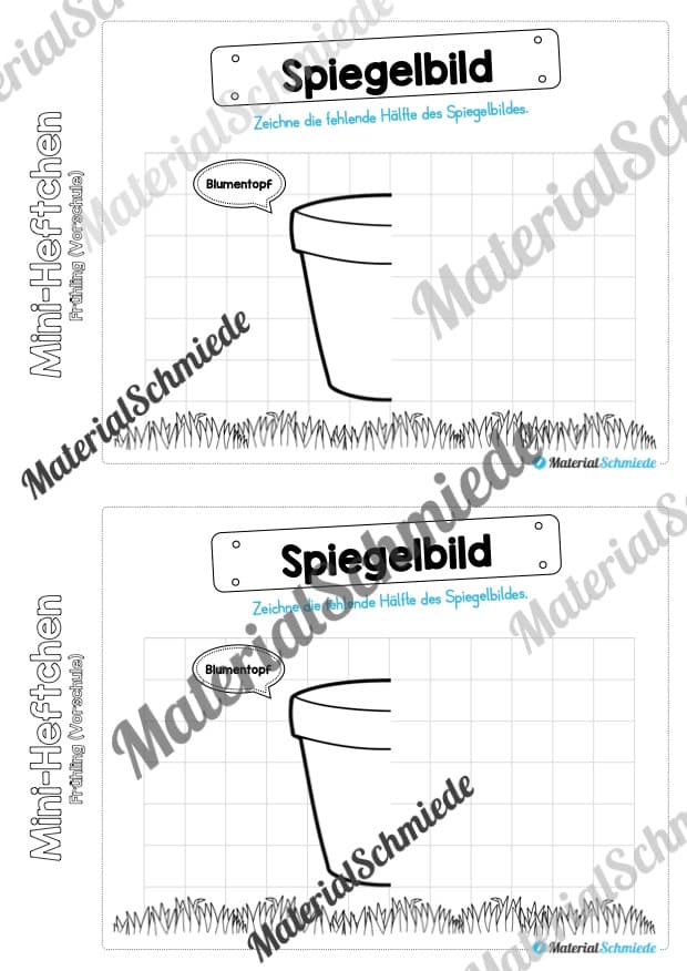 Mini-Heft: Frühling für die Vorschule (Vorschau 07)