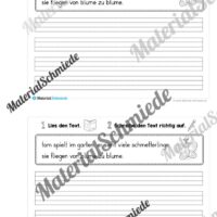 Mini-Heft: Groß- und Kleinschreibung (Frühling) - Arbeitsblatt 04