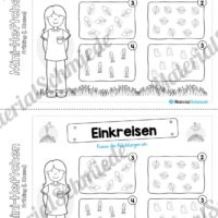 Mini-Heft: Frühling für die 1. Klasse (Abbildungen einkreisen)