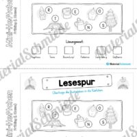 Mini-Heft: Frühling für die 1. Klasse (Lesespur)