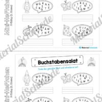 Mini-Heft: Frühling für die 2. Klasse (Buchstabensalat)
