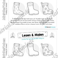 Mini-Heft: Frühling für die 2. Klasse (Lesen & Malen)