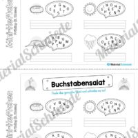 Mini-Heft: Frühling für die 3. Klasse (Buchstabensalat)