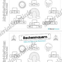 Mini-Heft: Frühling für die 3. Klasse (Rechenmauern)
