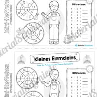 Mini-Heft: Frühling für die 3. Klasse (Kleines Einmaleins)