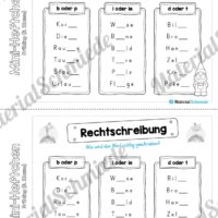 Mini-Heft: Frühling für die 3. Klasse (Rechtschreibung)