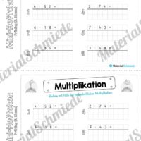 Mini-Heft: Frühling für die 3. Klasse (Halbschriftliche Multiplikation)