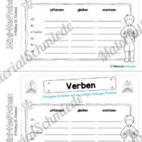 Mini-Heft: Frühling für die 3. Klasse (Verben konjugieren)