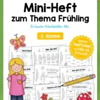 Mini-Heft: Frühling - 3. Klasse (25 Arbeitsblätter)