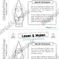 Mini-Heft: Frühling für die 4. Klasse (Lesen & Malen)