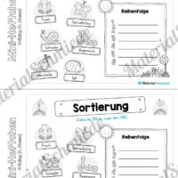 Mini-Heft: Frühling für die 4. Klasse (Wörter nach ABC sortieren)
