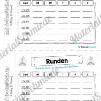 Mini-Heft: Frühling für die 4. Klasse (Zahlen runden)