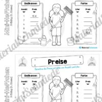 Mini-Heft: Frühling für die 4. Klasse (Rechnen mit Geld)