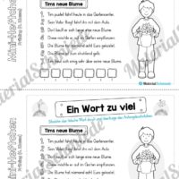 Mini-Heft: Frühling für die 4. Klasse (Ein Wort zu viel)