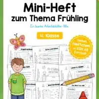 Mini-Heft: Frühling - 4. Klasse (25 Arbeitsblätter)