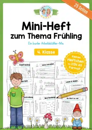 Mini-Heft: Frühling - 4. Klasse (25 Arbeitsblätter)