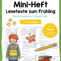 Lesetexte Frühling: Mini-Heft (1. & 2. Klasse)