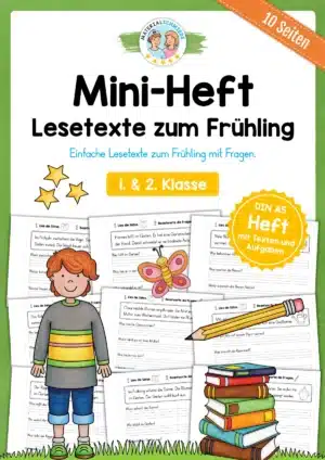 Lesetexte Frühling: Mini-Heft (1. & 2. Klasse)