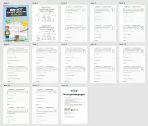 Mini-Heft: Lesetexte Frühling (1. & 2. Klasse) – Überblick