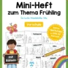 Mini-Heft: Frühling - Vorschule (20 Arbeitsblätter) [Digital]