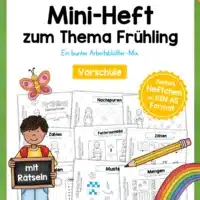 Mini-Heft: Frühling - Vorschule (20 Arbeitsblätter)