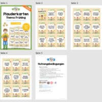 Plauderkarten: Thema Frühling (Lesespiel) - Überblick