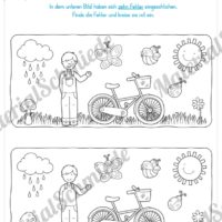 Rätsel-Arbeitsblätter zum Frühling (Vorschau 06)