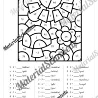 8 Rechenmalblätter Frühling: Kleines 1x1 (Vorschau 03)