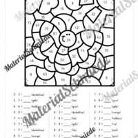 8 Rechenmalblätter Frühling: Kleines 1x1 (Vorschau 04)