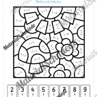8 Rechenmalblätter zum Frühling im Zahlenraum bis 10 (Vorschau 11)