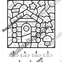 8 Rechenmalblätter zum Frühling im Zahlenraum bis 1.000 (Vorschau 07)