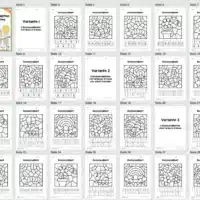 8 Rechenmalblätter Frühling: Zahlenraum 20 (1. Klasse) - Überblick