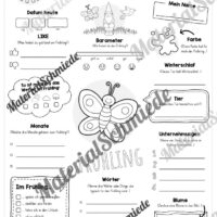 Steckbrief Frühling (Arbeitsblatt 01)