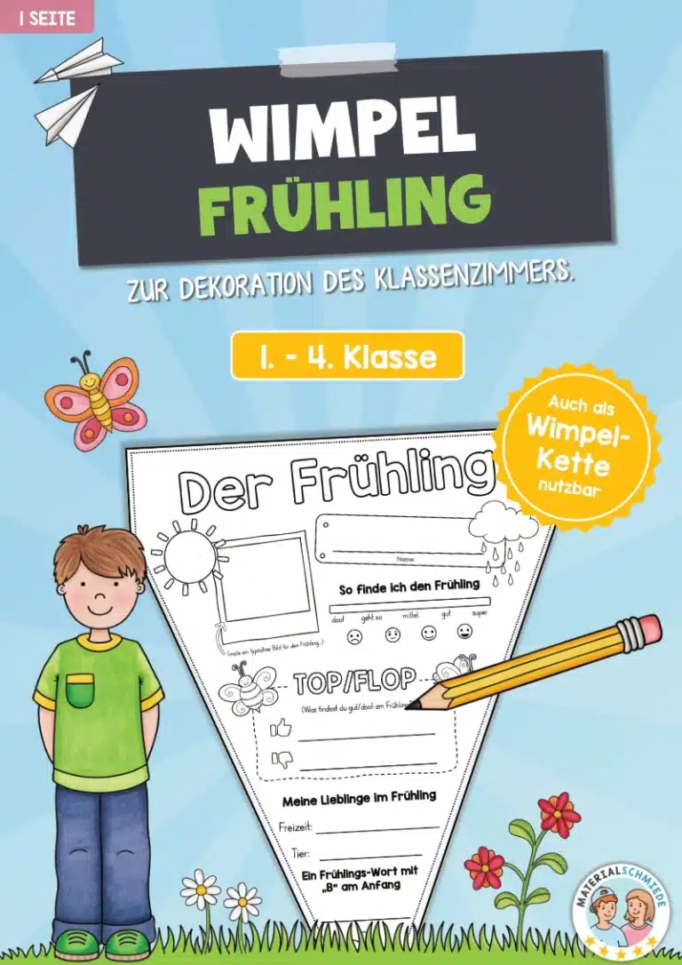 Frühling: Wimpel / Wimpelkette
