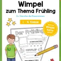 Frühling: Wimpel / Wimpelkette