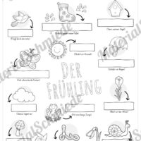 12 Wörter zum Frühling notieren (Vorschau)