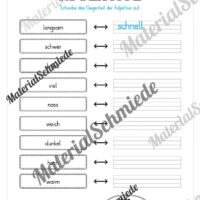 Arbeitsheft Wortarten - Thema Frühling (20 Arbeitsblätter) - Arbeitsblatt 12