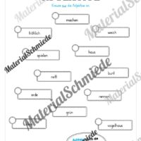 Arbeitsheft Wortarten - Thema Frühling (20 Arbeitsblätter) - Arbeitsblatt 13