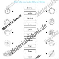 Arbeitsheft Wortarten - Thema Frühling (20 Arbeitsblätter) - Arbeitsblatt 14
