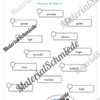 Arbeitsheft Wortarten - Thema Frühling (20 Arbeitsblätter) - Arbeitsblatt 16