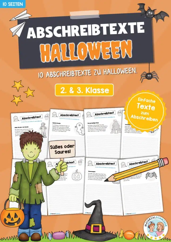 10 Abschreibtexte: Thema Halloween
