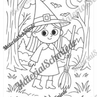 Kostenlose Ausmalbilder zu Halloween (Arbeitsblatt 01)