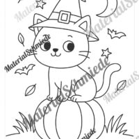 Kostenlose Ausmalbilder zu Halloween (Arbeitsblatt 02)