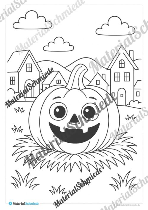 Kostenlose Ausmalbilder zu Halloween (Arbeitsblatt 03)