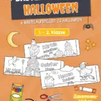 6 Bastelaufsteller zu Halloween